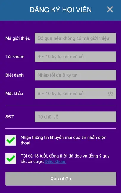 Đăng Ký XU66 Casino Việt Nam